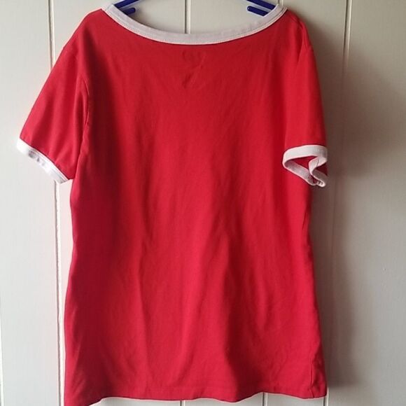 Levi's Girl's L 12-13 yrs red and white tee Shirt - Picture 4 of 6